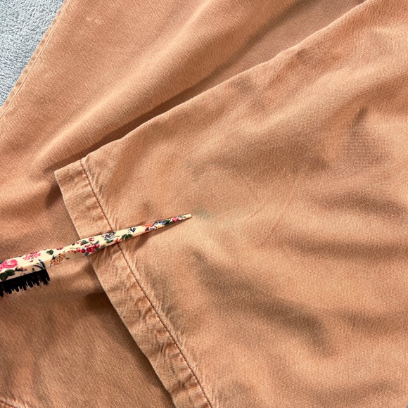 Pilcro Anthropologie Peach Culotte Wide Leg Cropped Paperbag Jeans Medium Rust - Picture 10 of 11